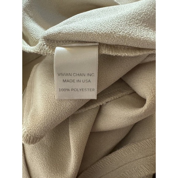 Vivian Chan ANNIE DRESS Size Small Revolve Beige Mini a8 - Picture 9 of 10